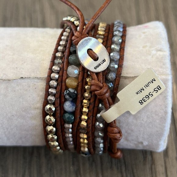 New Authentic Chan Luu Multi Mix Five Wrap Bracelet - Picture 4 of 6